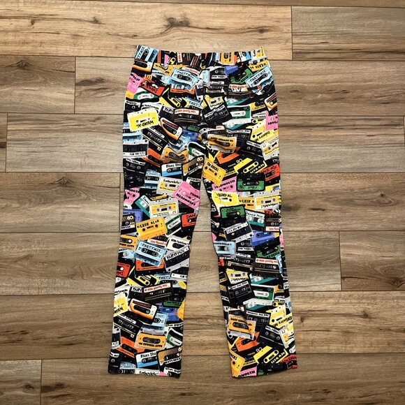 Men's Loudmouth Golf Pants SZ 32x30 Party Mix Cassette Print Stretch Colorful - Picture 7 of 11